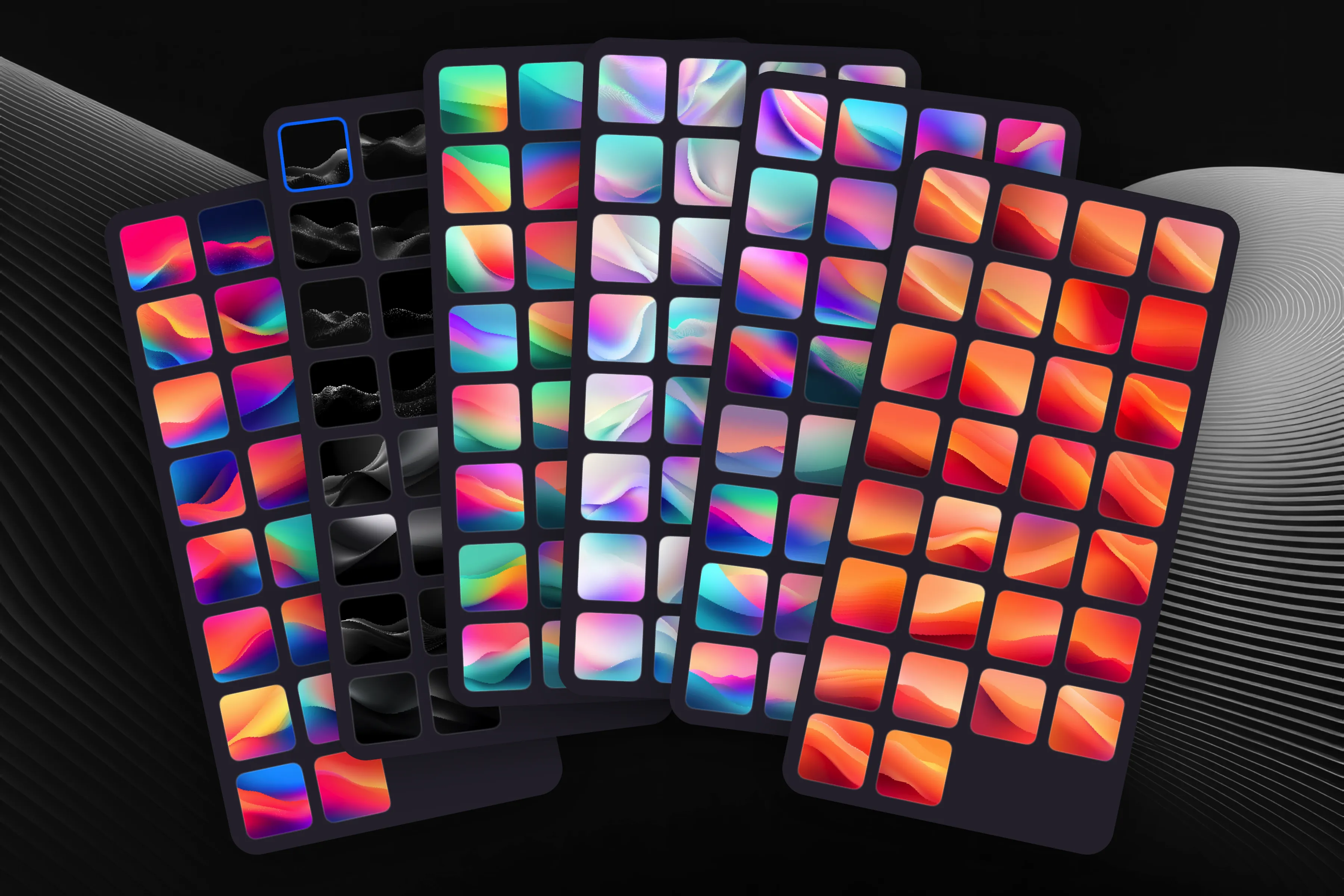 Background picker with wallpaper options